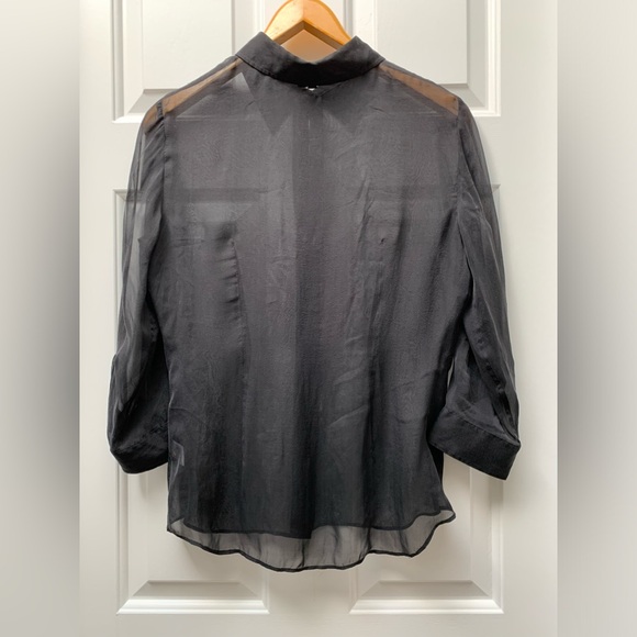 THEORY 💯 silk sheer blouse - Picture 4 of 9